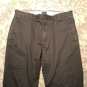 JCrew relaxed chino in dark brown, boot cut